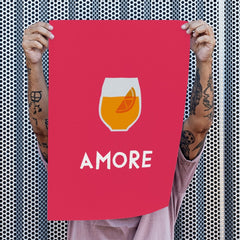 Aperol Poster mit Amore • italienisches Poster - vonSUSI