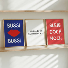 Bleib doch noch Poster für den Eingangsbereich oder Flur - vonSUSI Poster