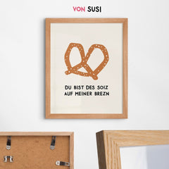 Brezn Poster • mit humorvollem, bayrischen Spruch - vonSUSI