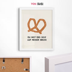 Brezn Poster • mit humorvollem, bayrischen Spruch - vonSUSI