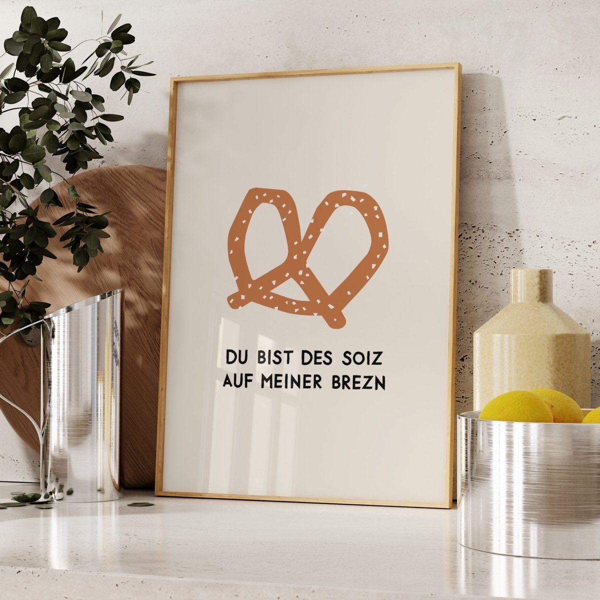 Brezn Poster • mit humorvollem, bayrischen Spruch - vonSUSI