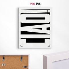 Ciao Poster • moderne italienische Wandkunst in schwarz weiß - vonSUSI