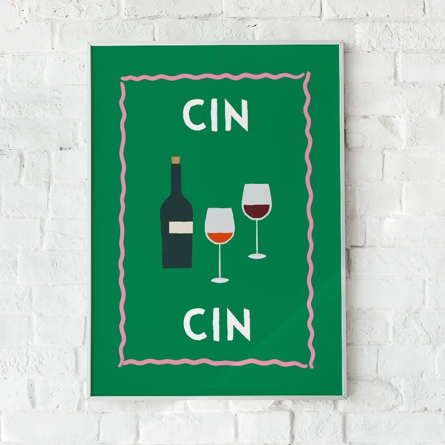 Cin Cin Poster für Weinliebhaber - vonSUSI