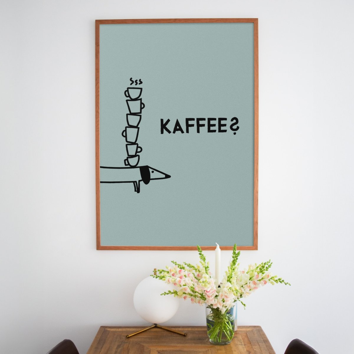 Dackelposter für Kaffeeliebhaber - vonSUSI