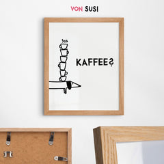 Dackelposter für Kaffeeliebhaber - vonSUSI