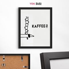 Dackelposter für Kaffeeliebhaber - vonSUSI