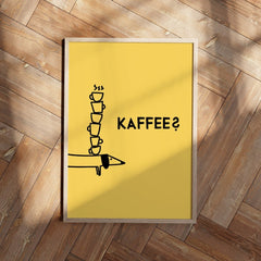 Dackelposter für Kaffeeliebhaber - vonSUSI