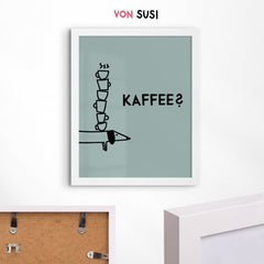 Dackelposter für Kaffeeliebhaber - vonSUSI