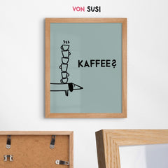 Dackelposter für Kaffeeliebhaber - vonSUSI