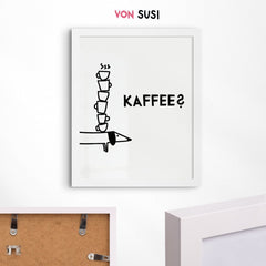 Dackelposter für Kaffeeliebhaber - vonSUSI