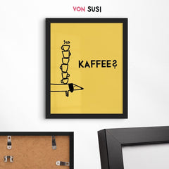 Dackelposter für Kaffeeliebhaber - vonSUSI