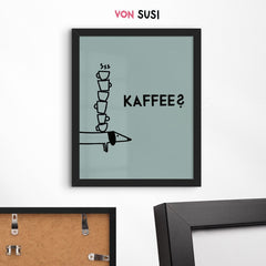 Dackelposter für Kaffeeliebhaber - vonSUSI