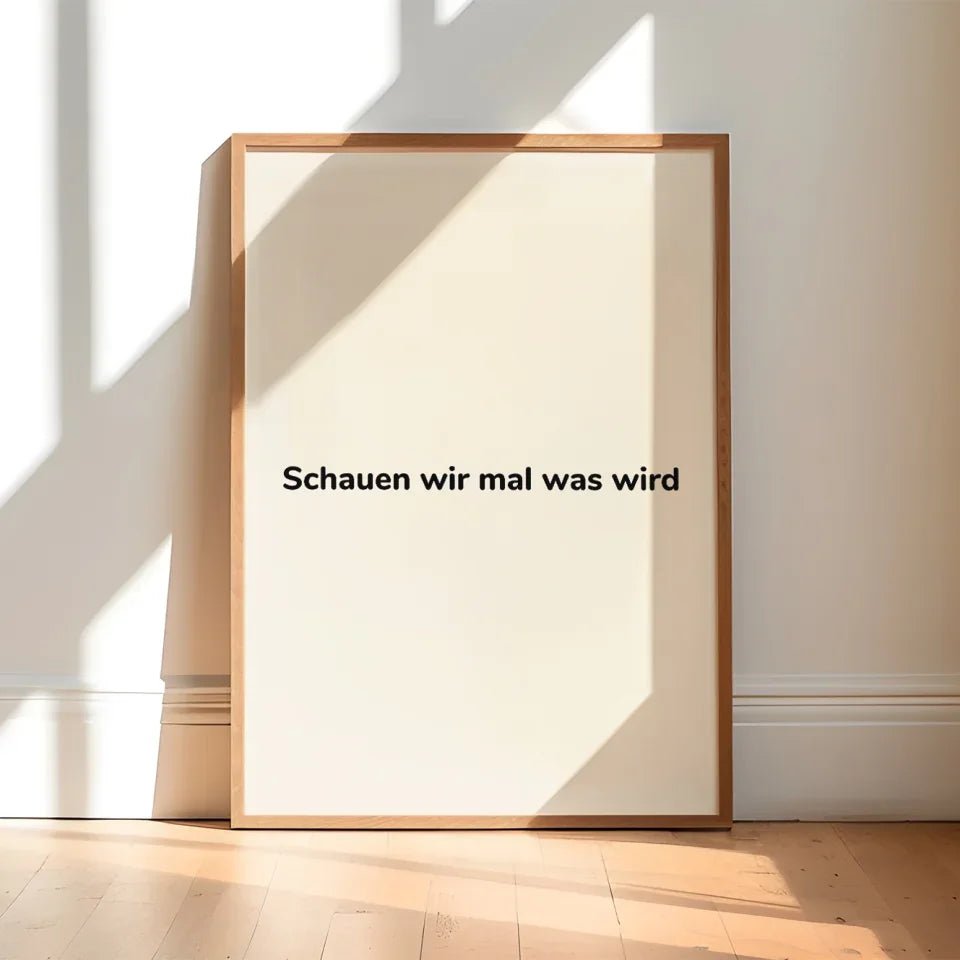 Dein Poster mit Wunschtext & Wunschfarbe - vonSUSI Personalisiert