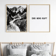 Der Berg ruft Poster für echte Bergsteiger - vonSUSI Poster