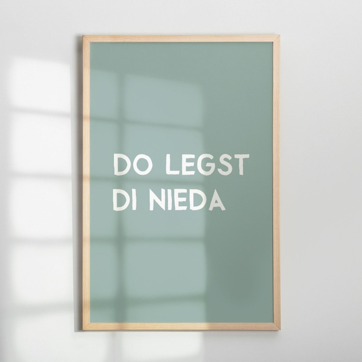 Do legst di nieda Poster • bayrisches Schlafzimmerposter - vonSUSI