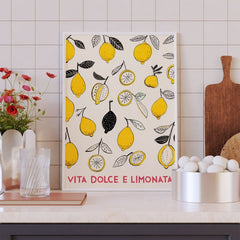 Dolce Vita Poster • modernes italienisches Wandbild • Italienisches Poster • Poster mit Zitronen - vonSUSI