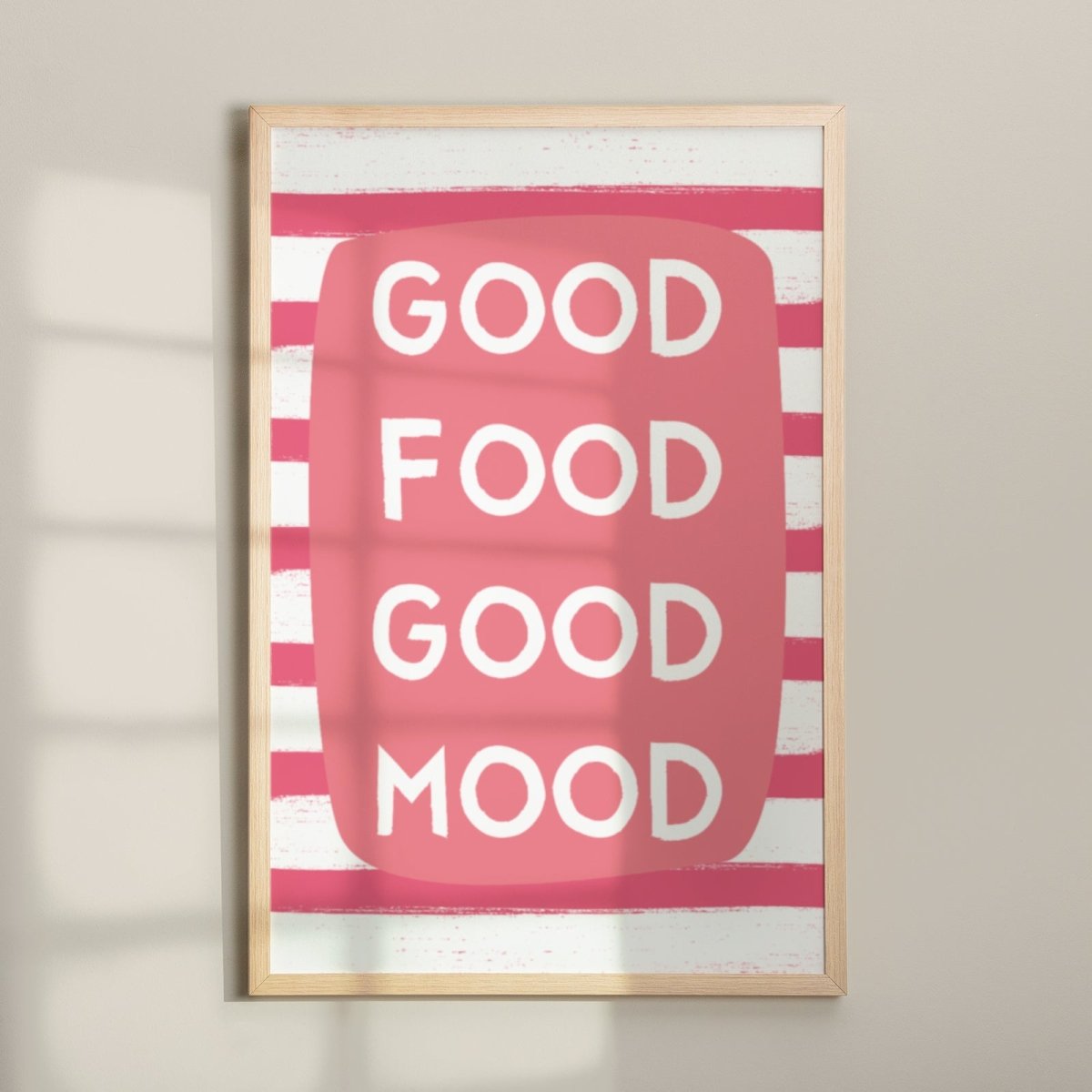 Good food good mood Poster mit Spruch für die Küche - vonSUSI