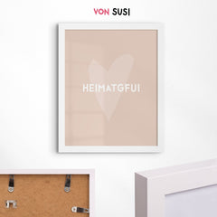 Heimatgfui Poster • bayerisches Poster • bavarian lifestyle • bayrische Wanddekoration beige - vonSUSI