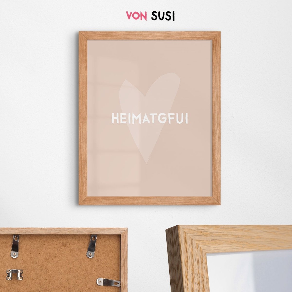 Heimatgfui Poster • bayerisches Poster • bavarian lifestyle • bayrische Wanddekoration beige - vonSUSI