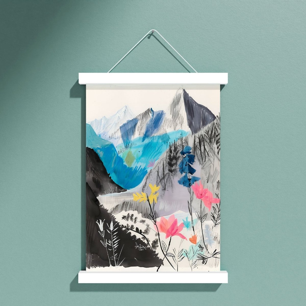 Hochwertige Posterleiste aus Holz in weiß • als Ergänzung für deine Poster - vonSUSI
