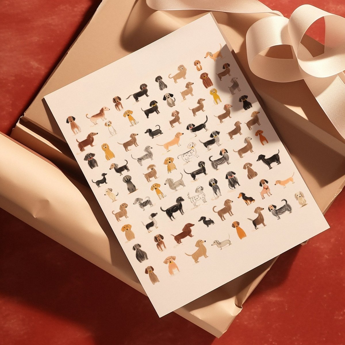 Lustiges Dackel Poster • Wandbild mit Hund • für Dackelliebhaber als Geschenk - vonSUSI