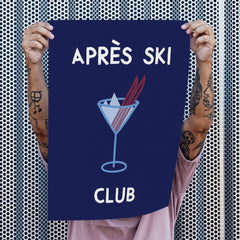 Modernes Après - Ski Poster für alle Skifahrer und Bergfans - vonSUSI