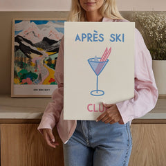 Modernes Après - Ski Poster für alle Skifahrer und Bergfans - vonSUSI