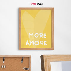 More Amore Poster • Poster mit Herz - vonSUSI