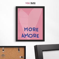 More Amore Poster • Poster mit Herz - vonSUSI