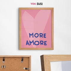 More Amore Poster • Poster mit Herz - vonSUSI