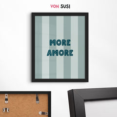 More Amore Poster • Poster mit Spruch für Italienvibes - vonSUSI