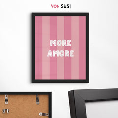 More Amore Poster • Poster mit Spruch für Italienvibes - vonSUSI