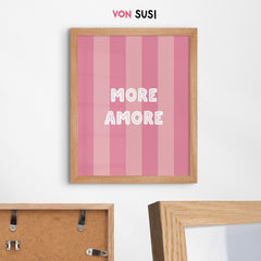 More Amore Poster • Poster mit Spruch für Italienvibes - vonSUSI