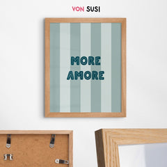 More Amore Poster • Poster mit Spruch für Italienvibes - vonSUSI