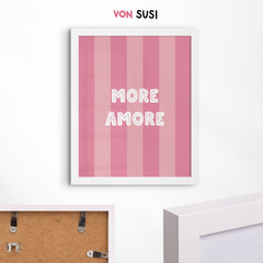 More Amore Poster • Poster mit Spruch für Italienvibes - vonSUSI