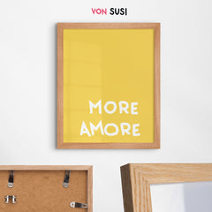 More Amore Poster • Typografieposter für Verliebte - vonSUSI