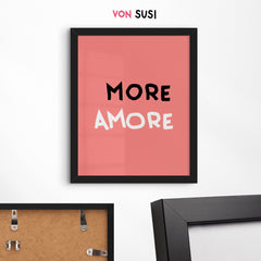 More Amore Poster • Typografieposter für Verliebte - vonSUSI