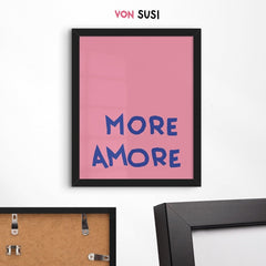 More Amore Poster • Typografieposter für Verliebte - vonSUSI