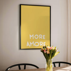 More Amore Poster • Typografieposter für Verliebte - vonSUSI