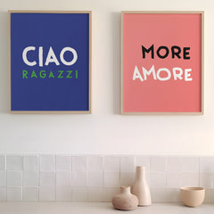 More Amore Poster • Typografieposter für Verliebte - vonSUSI