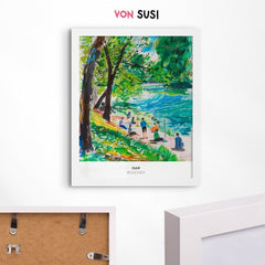 München Poster • Isar Poster mit Illustration - vonSUSI