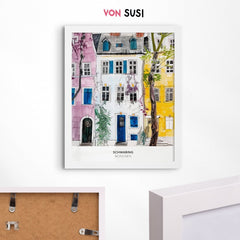 München Poster • Schwabing Poster mit Illustration - vonSUSI