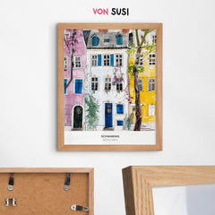 München Poster • Schwabing Poster mit Illustration - vonSUSI