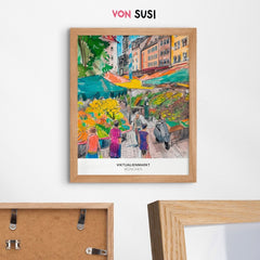 München Poster • Viktualienmarkt Poster mit Illustration - vonSUSI