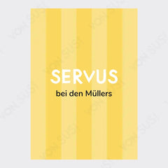 Personalisierbares SERVUS Poster - vonSUSI Personalisiert