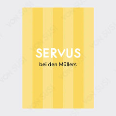 Personalisierbares SERVUS Poster - vonSUSI Personalisiert