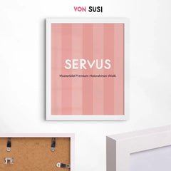 Personalisierbares Servus Poster in Wunschfarbe - vonSUSI Personalisiert