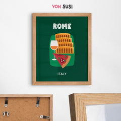 Rom Poster • Städteposter Roma Italien - vonSUSI