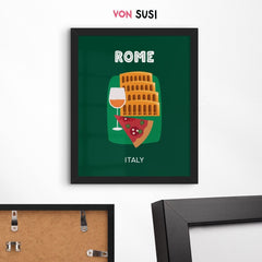 Rom Poster • Städteposter Roma Italien - vonSUSI