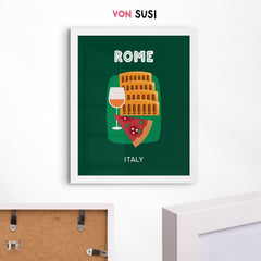 Rom Poster • Städteposter Roma Italien - vonSUSI